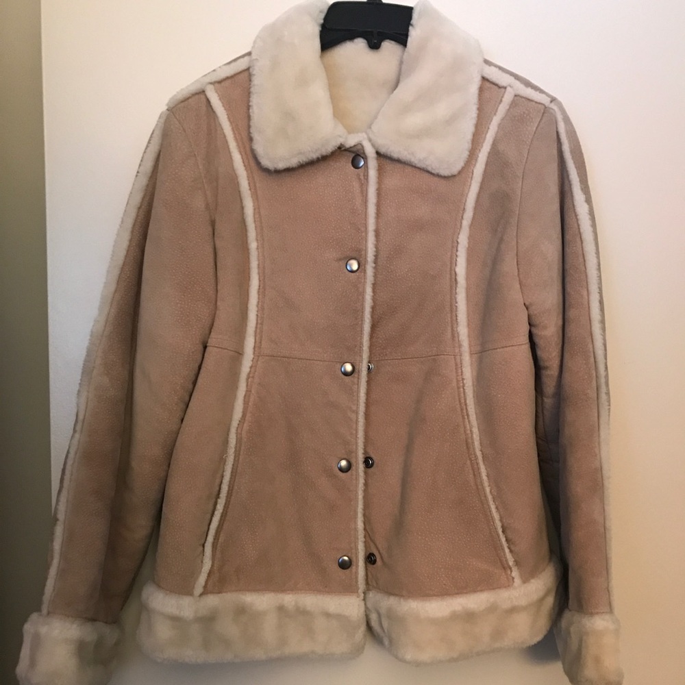 Leather/fur jacket